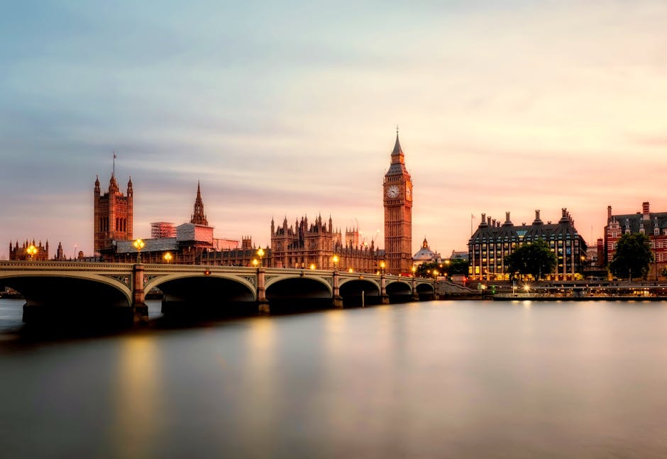 Modern London skyline